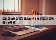 武汉区块链公司发展怎么样了知乎[武汉区块链app开发]